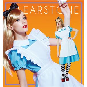 ハロウィンコスプレ 【アリスドレス】 カチューシャ ワンピース エプロン付き ポリエステル