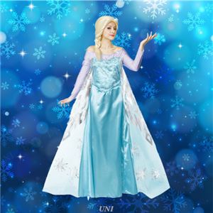 ディズニーコスプレ/コスプレ衣装 【Adult Elsa エルサ】 大人用 〔ハロウィン イベント〕
